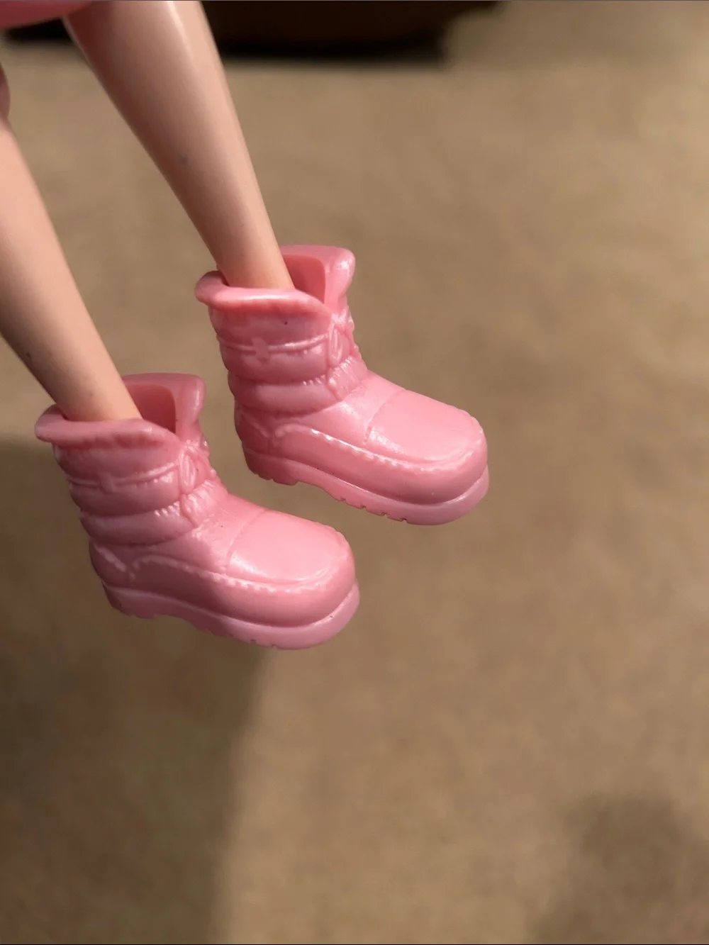 Bundle of Barbie Pink Snow Boots & Red Heels and My Scene Orange Snow Boots
